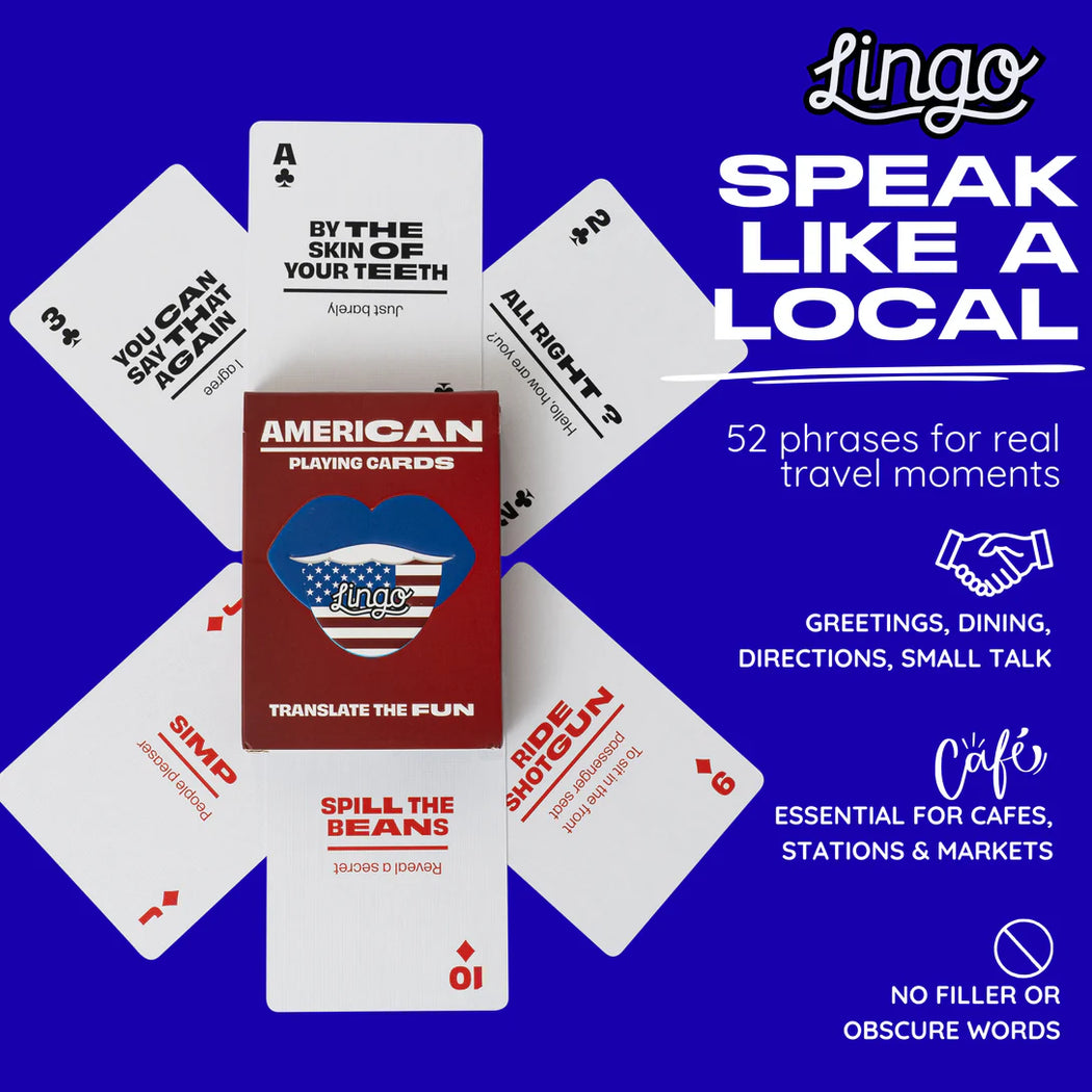 Poker Playing Cards American English phrases — NMOA Shop