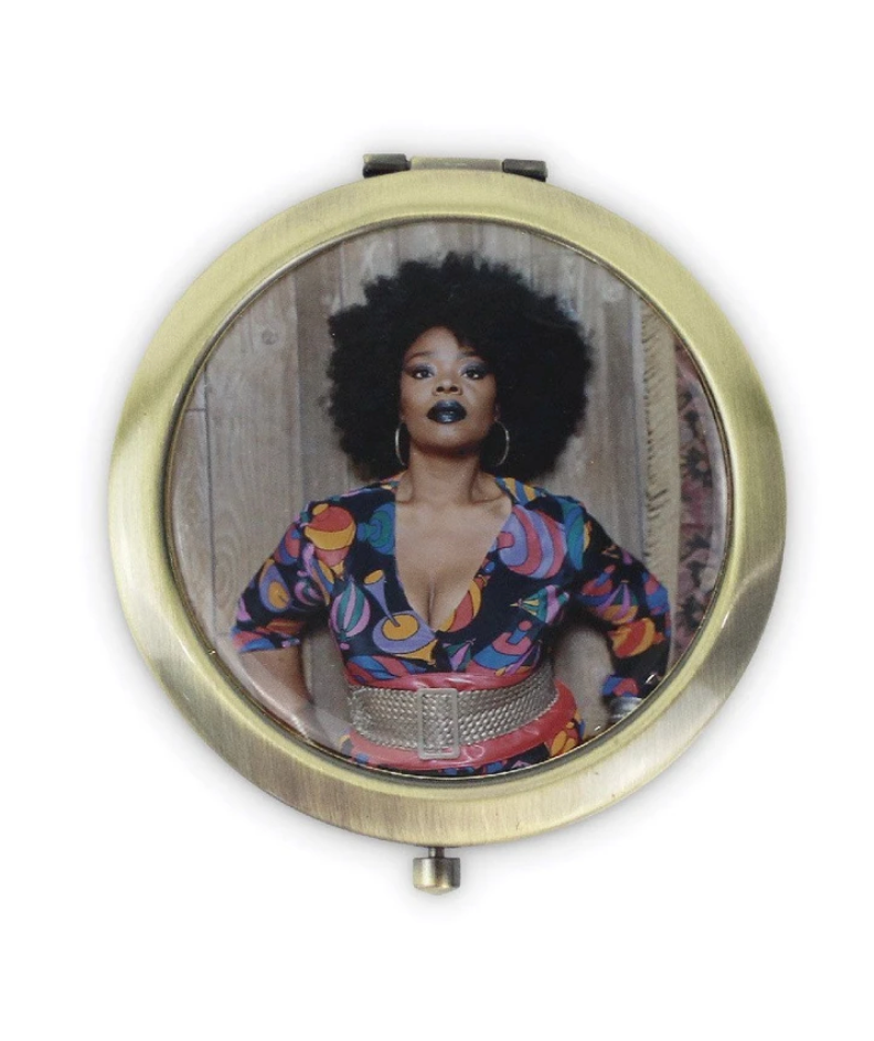 Pocket Mirror by Mickalene Thomas — NMOA Shop Pocket Mirror by Mickalene Thomas — NMOA Shop